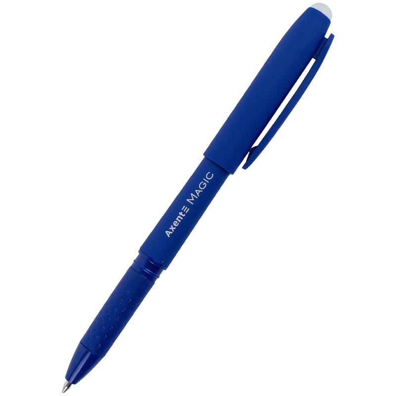 Ручка гелева "пиши-стирай" Magic Axent AG1123-02-A, синя